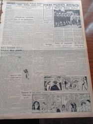 Vatan Gazetesi - 10 Ocak 1956 - Maarif Vekili Profesör Ahmet Özel Din Mevzuunda Başvekil Adnan Menderes İle Mutabıkım Diyor - İktisadi Devlet Teşekkülleri Teftiş Edilmeye Başlandı - Amerika'yı Bize Bağlayan Köprü Squibb Fabrikası - Şam'da Bağdat Paktı Aleyhinde Nümayişler Oldu - CHP Sinop Mebusu Nuri Sertoğlu - Cumhuriyet Halk Partisi Mecliste Radyoyu Şiddetle Tenkid Etti- Divan Oteli 16 Ocakta Açılıyor - Tanınmış İşadamı Vehbi Koç - Divan Oteli Hakkında İzahat Veren Nusret Tekül - Fırtınalı Gece Yazan Orhan Kemal Yazı Dizisi - Televizyon Yıldızı Sabrina'nın Çıplak Resimleri Londra'da Hadise Yarattı - Birinci İnönü Zaferi - Fahrettin Kerim Gökay Da Propaganda Filmi Çevirtiyor - İslam Tarihinde Düşünen Baş Hazreti Ali - Abdülbaki Gölpınarlı - Melek Sineması - Nevin Aypar Puro Tuvalet Sabunu'nu Tavsiye Ediyor - Cemiyet Hayatı - Fikret Arıcan Fenerbahçe'yi Bugün Çalıştırmaya Başlıyor - Gündüz Kılıç  Dün Hastaneden Çıktı
