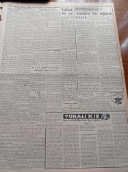 Vatan Gazetesi - 10 Ocak 1956 - Maarif Vekili Profesör Ahmet Özel Din Mevzuunda Başvekil Adnan Menderes İle Mutabıkım Diyor - İktisadi Devlet Teşekkülleri Teftiş Edilmeye Başlandı - Amerika'yı Bize Bağlayan Köprü Squibb Fabrikası - Şam'da Bağdat Paktı Aleyhinde Nümayişler Oldu - CHP Sinop Mebusu Nuri Sertoğlu - Cumhuriyet Halk Partisi Mecliste Radyoyu Şiddetle Tenkid Etti- Divan Oteli 16 Ocakta Açılıyor - Tanınmış İşadamı Vehbi Koç - Divan Oteli Hakkında İzahat Veren Nusret Tekül - Fırtınalı Gece Yazan Orhan Kemal Yazı Dizisi - Televizyon Yıldızı Sabrina'nın Çıplak Resimleri Londra'da Hadise Yarattı - Birinci İnönü Zaferi - Fahrettin Kerim Gökay Da Propaganda Filmi Çevirtiyor - İslam Tarihinde Düşünen Baş Hazreti Ali - Abdülbaki Gölpınarlı - Melek Sineması - Nevin Aypar Puro Tuvalet Sabunu'nu Tavsiye Ediyor - Cemiyet Hayatı - Fikret Arıcan Fenerbahçe'yi Bugün Çalıştırmaya Başlıyor - Gündüz Kılıç  Dün Hastaneden Çıktı