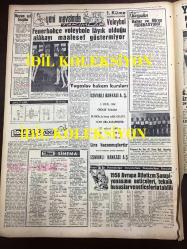 GÜNLÜK SPOR GAZETESİ - 6 EYLÜL 1958 - KARAGÜMRÜK 2 - 0 VEFASPOR - ARNAVUTLUĞA 3-1 YENİLDİK - BEŞİKTAŞ, BURSA'YA GİDİYOR - MC. GREGUAR HAFTAYA İSTANBUL'DA - G. KILIÇ MİLLİ TAKIMA ANTRENÖR MÜ OLUYOR? - YUGOSLAV HAKEM KURSLARI - OSMANLI BANKASI REKLAMI - İDARECİ ŞABAN, MUVAKKAR EKREM TALU - SİNEMA, FİLM SAYFASI - 1958 AVRUPA ATLETİZM ŞAMPİYONASI - FANTEZİ KAMİL, ÖKTEMER - YELKEN YARIŞLARINDA FİYASKO - ZİRAAT BANKASI ÇEKİLİŞİ TALİHLİLERİ - AT YARIŞLARI PROGRAMI