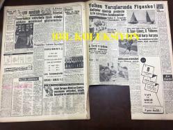 GÜNLÜK SPOR GAZETESİ - 6 EYLÜL 1958 - KARAGÜMRÜK 2 - 0 VEFASPOR - ARNAVUTLUĞA 3-1 YENİLDİK - BEŞİKTAŞ, BURSA'YA GİDİYOR - MC. GREGUAR HAFTAYA İSTANBUL'DA - G. KILIÇ MİLLİ TAKIMA ANTRENÖR MÜ OLUYOR? - YUGOSLAV HAKEM KURSLARI - OSMANLI BANKASI REKLAMI - İDARECİ ŞABAN, MUVAKKAR EKREM TALU - SİNEMA, FİLM SAYFASI - 1958 AVRUPA ATLETİZM ŞAMPİYONASI - FANTEZİ KAMİL, ÖKTEMER - YELKEN YARIŞLARINDA FİYASKO - ZİRAAT BANKASI ÇEKİLİŞİ TALİHLİLERİ - AT YARIŞLARI PROGRAMI