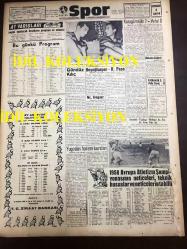 GÜNLÜK SPOR GAZETESİ - 6 EYLÜL 1958 - KARAGÜMRÜK 2 - 0 VEFASPOR - ARNAVUTLUĞA 3-1 YENİLDİK - BEŞİKTAŞ, BURSA'YA GİDİYOR - MC. GREGUAR HAFTAYA İSTANBUL'DA - G. KILIÇ MİLLİ TAKIMA ANTRENÖR MÜ OLUYOR? - YUGOSLAV HAKEM KURSLARI - OSMANLI BANKASI REKLAMI - İDARECİ ŞABAN, MUVAKKAR EKREM TALU - SİNEMA, FİLM SAYFASI - 1958 AVRUPA ATLETİZM ŞAMPİYONASI - FANTEZİ KAMİL, ÖKTEMER - YELKEN YARIŞLARINDA FİYASKO - ZİRAAT BANKASI ÇEKİLİŞİ TALİHLİLERİ - AT YARIŞLARI PROGRAMI