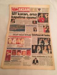 AKŞAM GAZATESİ,27 KASIM,1995 ,BAŞLADIK BİTİRELİM,TANSU ÇİLLER,CEMAL ÖZBİLEN,ECEVİT,MUHSİN YAZICIOĞLU,HAMZA,GALATASARAY,BURSASPOR,KARTAL,KÖRFEZ,VAN,TRABZON