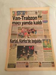 AKŞAM GAZATESİ,27 KASIM,1995 ,BAŞLADIK BİTİRELİM,TANSU ÇİLLER,CEMAL ÖZBİLEN,ECEVİT,MUHSİN YAZICIOĞLU,HAMZA,GALATASARAY,BURSASPOR,KARTAL,KÖRFEZ,VAN,TRABZON