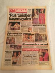 AKŞAM GAZATESİ,1 EYLÜL 1995,ANKARAYI SARSAN GAZETECİ,SIRPLAR,GOROSSMAN,İSMAİL HAKKI KARADAYI,TANSU ÇİLLER,GALATASARAY,KOCAELİ,FENERBAHÇE,SÜLEYMAN SEBA,
