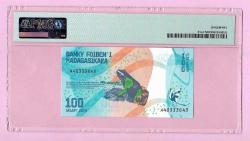 Madagaskar, 100 Ariary, 2017, ÇİL, p97a PMG SAMPLE