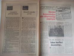 Sebil Haftalık Siyasi, Edebi, Tarihi, İlmi Gazetesi - 22 Temmuz 1977 - Sayı:82 - Devlet Kesesinden Diş Düşmanlığı Yapılıyor - İslam Harfleri Düşmanlığı - Okuyucu ile Hasbihal - Mısıroğlu Almanya'da - Baş Sağlığı - Açık Mektup - Ali Şükrü Bey - Kadir Mısıroğlu - İsmet Bey'e Göre Bursa'nın Sukutu Meselesinde Mesul Kimse Yoktur - Ahmed Selami - Şeriat Allah'ın Kanunudur, İslam'dır - Bomba Elde Patlayabilir - Çorbacı - Said Şamil- Filistin Davası ve Yahudiler - Şeriata Göre Ne İse O Olacak - Ecevit, Türkeş'e 10 Bakanlık Teklif Etti - Mustafa Yazgan - Geçmişten Geleceğe Doğru - Sadık Özarslan - Mukaddesatçılar Şurası - Devlet Kesesinden Din Düşmanlığı Yapılıyor - 50 Yıldır Dinmeyen Kin: İslam Harfleri Düşmanlığı - Milli Görüş Meseleye El Koydu! - İslam Yazısına Dair-  Kitap Dünyası - Kırıkkanat - Hükümet At Meydanı Değildir - Ki Her Gelen Tozuta! - Askeri Savcılık Halil Tunç Hakkında Soruşturma Açtı fotoğraf ve haberi - Tam Takım Gazete