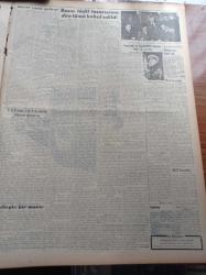 Vatan Gazetesi - 9 Mart 1954 - Cumhuriyet Halk Partisinde Cumhuriyetçi Millet Partisi Aleyhinde Bir Cereyan Var - Celal Bayar Yarın Geliyor -  Amerikan Ortadoğu Siyaseti Tarafsızlık - Basın Tadil Tasarısının Dün Tümü Kabul Edildi - Japonya Amerika Savunma Anlaşması - Zonguldak'ın Kazazedeleri Çarpışan Yolaç'la Geldiler - Güzelce Ali Paşa'nın Ölümü - Denizde İsyan Yazan Herman Wouk Yazı Dizisi - Türkiye Milli Gençlik Teşkilatı Kuruluyor - Sanat Dostları Cemiyetinin Kongresi Yapıldı - Adem Havva Oldu İsminde Bir Film Çevriliyor - Muallimler Cemiyetinin 36. Yıldönümü - General Ali Fuat Cebesoy'un Siyasi Hatıraları Yazı Dizisi - Bekir Sami Bey - Burhan Arpad Sinema Tenkidleri - Sabahattin Kudret Aksal Gazoz Ağacı - Scala Buz Revüsünde Uçuşan Kızlar- 15 Günlük Lig Maçları Programı - Köhler Dikiş Makinası