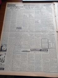 Vatan Gazetesi - 13 Mart 1954 - Dokuzuncu Büyük Millet Meclisi Dün Kendini Feshetti - Profesör Fuad Köprülü - Irak Kralı Faysal Pakistan'a Gitti - Müslüman Kardeşlerle Gizli Münasebet - En Sevilen Yıldızlar Allan Ladd'le Marilyn Monroe Seçildi - Cumhuriyetçi Millet Partisinin CHP İle İşbirliği İçin Şartları - 16 Mart Şehitlerini Anma Töreni - İbrahim Müteferrika'yı Anma Töreni Yapılacak - Tanzim Satışları Şirketi Kuruluyor - Milli Türk Talebe Birliğinin Amerika Gençliğine Mesajı - Otomobil Fabrikaları Rekabete Başladı - Eva Peron'un Benzeri Bir Fransız Yıldızı Andree Debar - Türkiye İspanya Milli Maçı Yarın Yapılıyor - Arsenal'in Rusya Seyahati - Good Year - Cutex Tırnak Cilası - Jawa Motosikletleri