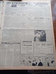 Vatan Gazetesi - 13 Mart 1954 - Dokuzuncu Büyük Millet Meclisi Dün Kendini Feshetti - Profesör Fuad Köprülü - Irak Kralı Faysal Pakistan'a Gitti - Müslüman Kardeşlerle Gizli Münasebet - En Sevilen Yıldızlar Allan Ladd'le Marilyn Monroe Seçildi - Cumhuriyetçi Millet Partisinin CHP İle İşbirliği İçin Şartları - 16 Mart Şehitlerini Anma Töreni - İbrahim Müteferrika'yı Anma Töreni Yapılacak - Tanzim Satışları Şirketi Kuruluyor - Milli Türk Talebe Birliğinin Amerika Gençliğine Mesajı - Otomobil Fabrikaları Rekabete Başladı - Eva Peron'un Benzeri Bir Fransız Yıldızı Andree Debar - Türkiye İspanya Milli Maçı Yarın Yapılıyor - Arsenal'in Rusya Seyahati - Good Year - Cutex Tırnak Cilası - Jawa Motosikletleri