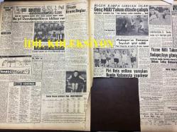 GÜNLÜK SPOR GAZETESİ - 29 AĞUSTOS 1958 - BEYKOZ, KARAGÜMRÜK MAÇI - SÜRPRİZ TAKIM DAVUTPAŞA - ADALET KASIMPAŞA'YI 2-1 YENDİ - FENERBAHÇE, VEFA MAÇI - SİNEMA, FİLM SAYFASI - YURT SPOR HABERLERİ - FANTEZİ KAMİL, ÖZTEMER - İDARECİ ŞABAN, MUVAKKAR EKREM TALU - BU YIL DAVUTPAŞALILARIN İDDİASI VAR - MODASPOR'UN ROMANYA SEYAHATİ İPTAL EDİLDİ - ORHAN SAKA