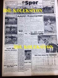 GÜNLÜK SPOR GAZETESİ - 29 AĞUSTOS 1958 - BEYKOZ, KARAGÜMRÜK MAÇI - SÜRPRİZ TAKIM DAVUTPAŞA - ADALET KASIMPAŞA'YI 2-1 YENDİ - FENERBAHÇE, VEFA MAÇI - SİNEMA, FİLM SAYFASI - YURT SPOR HABERLERİ - FANTEZİ KAMİL, ÖZTEMER - İDARECİ ŞABAN, MUVAKKAR EKREM TALU - BU YIL DAVUTPAŞALILARIN İDDİASI VAR - MODASPOR'UN ROMANYA SEYAHATİ İPTAL EDİLDİ - ORHAN SAKA