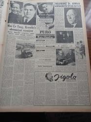 Vatan Gazetesi - 19 Mart 1954 - Hürriyet Partisi İle Cumhuriyetçi Millet Partisi Arasında Anlaşma Olmadı - Seçmen Kütükleri Yazma İşi Bitti - Almanya Başbakan Adenauer Ve Dışbakanı Conrad Adenauer Dün Ankara'ya Geldi - Adnan Menderes'in Nutku - Çanakkale Zaferinin 39. Yıldönümü - İstanbul 5. Kore Birliğine Katılacak Olanlar - Kraliçe Elizabeth'de Tehdit Edildi - Kemal Saraçoğlu - Denizde İsyan Yazan Herman Wouk Yazı Dizisi - İran Meclisi Dün Seçildi- Mao Çe Tung Kremlin'e Ehemmiyet Vermiyor - General Ali Fuat Cebesoy'un Siyasi Hatıraları Yazı Dizisi - Ahmet Refik Noyan - Dünya Kupası Final Müsabakaları - Beşiktaş Futbol Takımı İzmir'de - Good Year Lastikleri - Arı Bisküvileri - Doğubank