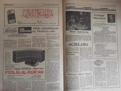 Sebil Haftalık Siyasi, Edebi, Tarihi, İlmi Gazetesi - 3 Mart 1978 - Sayı:114 - Millet Birbirine Soruyor! Dün, Zamları Kınayan Bunlarmıydı! - Tehlikeli Alakalar! - Amerika'ya Son Sözümüzü Söyledik - Faize Kendi Talip - MSP CHP Münasebetlerine Dair - Kadir Mısıroğlu - Boşa Giden Yas - Sırası Geldikçe - Mehmed Süheyl - Ahmed Selami - Adalet ve Emanet - Kadın Namusuna Kurulan Kefere Tuzağı - Mal ile Cihad - Kur'an'ın Gölgesinde - Seyyid Kutub - Sadık Özarslan - Kendimize Dönmemiz Lazım - Resim Meselesi - Nüfus Cüzdanından Traktöre Kadar Zam - Küfür Hürriyetinin Ölçüsü - Devalüasyon - Dil ve Edebiyat - Maksad İslam Düşmanlığı - Ali Şükrü Bey'in Resmi Siyah Tülle Örtülüydü - Ankara Basın Toplu Asliye Ceza Mahkemesi Hüküm Hülasası - Alfabe Değişikliğinde Dış Türklerin Rolü - Cüneyt Emiroğlu - Avrupa Büromuz - Selimiye Cami-i Şerifi - ADESE - Mehmed Saffet - Batıcılık Batıcılığa mı Dümen Kırdı? fotoğraf ve haberi - Tam Takım Gazete