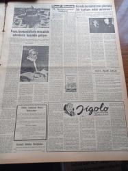Vatan Gazetesi - 25 Mart 1954 - Yargıtay'ın İlk Kadın Üyesi Melahat Ruacan - Demokrat Parti'nin İstanbul Adaylarını Genel Merkezin Tayin Etmesi Muhtemel - Almanya Başbakanı Doktor Adenauer Dün Tarihi Eserleri Tetkik Etti - Said-i Kürdi Davası Beraatimizle Bitti - Ankara Paktı Askeri Görüşmeleri Dün Başladı - Yunanistan'da Kıbrıs İçin Nümayiş Yapıldı - Beden Eğitimi ve Spor Öğretiminin Kurucusu Selim Sırrı Tarcan'ın 80. Doğum Yılı Kutlandı - Pilotsuz Uçaklar Avrupa'ya Geldi - Migros İçin Mühim Bir Toplantı - Papa Komünistlerle Mücadele Edenlerin Başında Geliyor - Selahattin Manço Vefat Etti - Jigolo Yazan Daniel Harper Yazı Dizisi - 12. Konservatuar Konseri - Adalet Genç Milli Takımı Dün 6 1 Mağlup Etti - Mareşal Tito 20 Nisan'dan Sonra Geliyor - General Ali Fuat Cebesoy'un Siyasi Hatıraları Yazı Dizisi - Dikine Kalkıp İnen Vto Uçakları - Pond's Kremleri