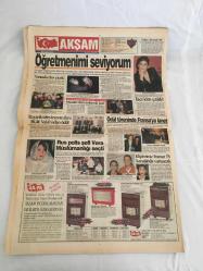 AKŞAM GAZATESİ,25 KASIM 1995,HAZİNEDEKİ PARMAK ,AYDIN DOĞAN,AYFER YILMAZ,AHMET ÖZAL,DOĞU PERİNÇEK,CLİNTON,KUBİLAY,GALATASARAY,ALİ ŞEN FENERBAHÇE ,BEŞİKTAŞ,AUMANN,OĞUZ ÇETİN,ERTUĞRUL