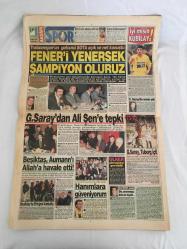 AKŞAM GAZATESİ,25 KASIM 1995,HAZİNEDEKİ PARMAK ,AYDIN DOĞAN,AYFER YILMAZ,AHMET ÖZAL,DOĞU PERİNÇEK,CLİNTON,KUBİLAY,GALATASARAY,ALİ ŞEN FENERBAHÇE ,BEŞİKTAŞ,AUMANN,OĞUZ ÇETİN,ERTUĞRUL