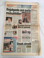 AKŞAM GAZATESİ,25 KASIM 1995,HAZİNEDEKİ PARMAK ,AYDIN DOĞAN,AYFER YILMAZ,AHMET ÖZAL,DOĞU PERİNÇEK,CLİNTON,KUBİLAY,GALATASARAY,ALİ ŞEN FENERBAHÇE ,BEŞİKTAŞ,AUMANN,OĞUZ ÇETİN,ERTUĞRUL
