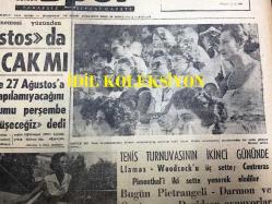 GÜNLÜK SPOR GAZETESİ - 20 AĞUSTOS 1958 - LİGLER 27 AĞUSTOS'TA BAŞLAYACAK MI? - ERDİNÇ ALMANYA'DA MUKAVELE İMZALADI - BELEDİYEYE DEVREDİLEN BÖLGE BİNASININ 3 AYDA TAHLİYESİ İSTENİYOR - AVRUPA ATLETİZM ŞAMPİYONASI - MİLYONERLER KULÜBÜ SARIYER - GUTHBERT - FİLİBELİ ATLETLER - İNGRİT KÜRZEL - FERDİ TÜRKDAMAR - FAY TEMİZLEYİCİ REKLAMI, NECİP AKAR - TENİS TURNUVASI - BATI ALMANYA VE HOLLANDA 1958 YÜZME ŞAMPİYONASI