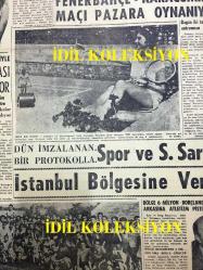 GÜNLÜK SPOR GAZETESİ - 15 AĞUSTOS 1958 - HAMİT KAPLAN ARTIK PROFESYONEL GÜREŞE Mİ BAŞLIYOR? - FENERBAHÇE, KARAGÜMRÜK MAÇI - ADİL ATAN - BÜLENT EKEN - SZEKELLY - KEMAL AYGÜN - AVRUPA ŞAMPİYONASI DÖMİFOND KOŞULAR - ÇAVLI ÇULFAZ - MEHMET LUMA - PROGRESSO TAKIMI GELEMİYOR - MUHARREM DALKILIÇ - AT YARIŞLARI SONUÇLARI