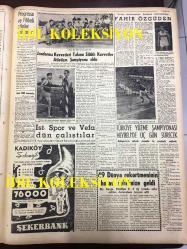 GÜNLÜK SPOR GAZETESİ - 13 AĞUSTOS 1958 - F.İ.L.A; V. EMRE VE Y. DOĞU'YA NİŞAN VERECEK, BALKAN TURNUVASI BİZİM İÇİN İTİBAR MESELESİDİR - BASKETBOLDA AVRUPA ŞAMPİYON KULÜPLER TURNUVASINA İŞTİRAKİMİZ ŞÜPHELİ - NAZİF OTURGAN - MODERN FUTBOL VE ADALET - ÇAVLI ÇULFAZ - ŞEKERBANK REKLAMI - JANDARMA KUVVETLERİ TAKIMI SİLAHLI KUVVETLER ATLETİZM ŞAMPİYONU OLDU - FAHİR ÖZGÜDEN - T.C. ZİRAAT BANKASI REKLAMI - BEŞİKTAŞ'TA İTİLAF YOKTUR