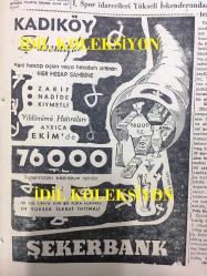 GÜNLÜK SPOR GAZETESİ - 13 AĞUSTOS 1958 - F.İ.L.A; V. EMRE VE Y. DOĞU'YA NİŞAN VERECEK, BALKAN TURNUVASI BİZİM İÇİN İTİBAR MESELESİDİR - BASKETBOLDA AVRUPA ŞAMPİYON KULÜPLER TURNUVASINA İŞTİRAKİMİZ ŞÜPHELİ - NAZİF OTURGAN - MODERN FUTBOL VE ADALET - ÇAVLI ÇULFAZ - ŞEKERBANK REKLAMI - JANDARMA KUVVETLERİ TAKIMI SİLAHLI KUVVETLER ATLETİZM ŞAMPİYONU OLDU - FAHİR ÖZGÜDEN - T.C. ZİRAAT BANKASI REKLAMI - BEŞİKTAŞ'TA İTİLAF YOKTUR