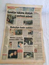 AKŞAM GAZATESİ,30 OCAK 1996,SAVAŞ AN MESELESİ,TANSU ÇİLLER,DENİZ BAYKAL,SİMİTİSREFAH,REFAH,SÜLEYMAN MERCÜMEK,MİCHAEL JACKSON,FENERBAHÇE,G SARAY, DİNO,HAKAN ,GOBBEL,BEŞİKTAŞ,BOLİÇ