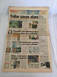 AKŞAM GAZATESİ,25 ŞUBAT 1996,YILMAZ.ANAP. RP,NECMEDDİN ERBAKANDEMİREL,ECEVİT,LEVENT YÜKSEL,SEZEN AKSU,SADDAM,KARTAL,TRABZON,FENERBAHÇE,ERTUĞRUL