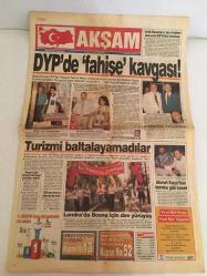AKŞAM GAZATESİ,13 AĞUSTOS,1995,DYP Eyüp ilçe başkanı Mustafa İyi,Semra Yılmaz-Fahişe-CİNDORUK-Ahmet  KAYA,LONDRA,BOSNA,ALİ GÜMÜŞ,BEŞİKTAŞ KAYSERİSPOR,İSPANYAYUSUF,ANKARAGÜCÜ,