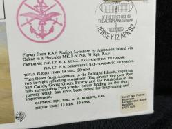 Savaş Uçak Temalı İngiltere S. Jersey Özel Gün Damgalı İlk Gün Zarfı FDC RAF ROYAL AİR FORCE Islak İmzalı Limited