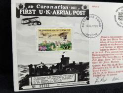 1981 İngiltere Kraliyet Hava Kuvvetleri RAF Royal Airforce FDC 2x Islak İmzalı Özel Gün Damgalı İlk Gün Zarfı AEROPHİLATELY