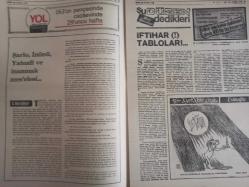 Sebil Haftalık Siyasi, Edebi, Tarihi, İlmi Gazetesi - 13 Ocak 1978 - Sayı:107 - Kıbrıs'da Taviz Veren Vatan Hainidir! - Otuzbeş Başlı Hükümetin Sağlıyacağı En Büyük Fayda - CHP Balonunun Delinmesi - Avrupa'da Büro Açtık - Memleketin Yüksek Menfaati ve Eksantriklik! - Ertuğrul Düzdağ - Yüceyi Alçaltmak Temizi Kirletmek Azizi Zelil Etmek - Karşı Tarafı Tanımak - Ahmed Selami - Kaaideten Veteferruat - Şarlo, İnönü, Yahudi ve İnanmak Meselesi - Şu Düzen Dedikleri - İftihar Tabloları - Bir Ayet Bir Çizgi - Kıbrıs'da Taviz Veren Vatan Hainidir - Biri Yer, Biri Bakar - Yılmaz Yalçıner Tevkif Edildi - Bakanlığa Adam Değil, Adama Bakanlık! - İlk İslam Devleti ve Hicret - Sırası Geldikçe - Mehmed Süheyl - Said Şamil - Filistin Davası ve Yahudiler - Ali Şükrü Bey - Canilere Nasıl Kumandanlık Verilir? - Kadir Mısıroğlu - Ali Şükrü Bey - Dil ve Edebiyat - Kadir Mısıroğlu fotoğraf ve haberi - Tam Takım Gazete