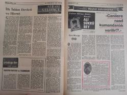 Sebil Haftalık Siyasi, Edebi, Tarihi, İlmi Gazetesi - 13 Ocak 1978 - Sayı:107 - Kıbrıs'da Taviz Veren Vatan Hainidir! - Otuzbeş Başlı Hükümetin Sağlıyacağı En Büyük Fayda - CHP Balonunun Delinmesi - Avrupa'da Büro Açtık - Memleketin Yüksek Menfaati ve Eksantriklik! - Ertuğrul Düzdağ - Yüceyi Alçaltmak Temizi Kirletmek Azizi Zelil Etmek - Karşı Tarafı Tanımak - Ahmed Selami - Kaaideten Veteferruat - Şarlo, İnönü, Yahudi ve İnanmak Meselesi - Şu Düzen Dedikleri - İftihar Tabloları - Bir Ayet Bir Çizgi - Kıbrıs'da Taviz Veren Vatan Hainidir - Biri Yer, Biri Bakar - Yılmaz Yalçıner Tevkif Edildi - Bakanlığa Adam Değil, Adama Bakanlık! - İlk İslam Devleti ve Hicret - Sırası Geldikçe - Mehmed Süheyl - Said Şamil - Filistin Davası ve Yahudiler - Ali Şükrü Bey - Canilere Nasıl Kumandanlık Verilir? - Kadir Mısıroğlu - Ali Şükrü Bey - Dil ve Edebiyat - Kadir Mısıroğlu fotoğraf ve haberi - Tam Takım Gazete