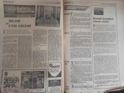 Sebil Haftalık Siyasi, Edebi, Tarihi, İlmi Gazetesi - 7 Nisan 1978 - Sayı:119 - Nişan ve Düğünlerden Bile Vergi Alınacak - Zamlar ve Devalüasyondan Sonra; Vergi Furyası Geliyor - Okuyucularımızla Hasbihal - Ecevit'in Diyeti - Laikler Laikliği Çiğneyebilir mi? - Lütfi Fikri Bey - Kadir Mısıroğlu - Avrupa Deyince - Ahmed Selami - Selahaddin Es - Amerika'yı Sahiden mi Tökezlettik? - Beynelmilel Tedbirlere Karşı Cihaşumul İslam Tesnüdü - Kıbrıs'ta Birşeyler Oluyor! - Devrimci ve Kafası - 23 Mart'lardan Butto ve Menderes'lere - Memduh Tuğmaç - İki Emekli Orgeneral - İslam'a Karşı Her Hareketin Menşe'i Selanik - Dil ve Edebiyat - Kur'an'ın Gölgesinde - Seyyid Kutub - İslam ve Faiz Nizamı - Kendi Kendini Yiyen Rejim - Sadık Özarslan - Alfabe Değişikliğinde Dış Türklerin Rolü - Bu Savcı Kimin Savcısıydı? Akıncı ve Ülkücü Teşkilatlara fotoğraf ve haberi - Tam Takım Gazete - Bazı Sayfaları Yırtıktır
