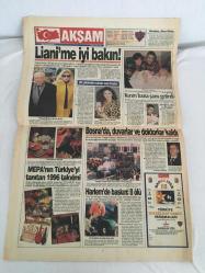 AKŞAM GAZATESİ,ÇİLLER KIBRISI SATMAYA KİMSENİN GÜCÜ YETMEZ,ORHAN TAŞANLAR,MESUT YILMAZ,ÖZAL,PERİNÇEK,FENERBAHÇE,TRABZON,KARTAL,OĞUZ ÇETİN,BEŞİKTAŞ