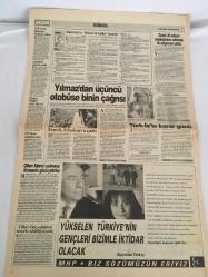 AKŞAM GAZATESİ,ÇİLLER KIBRISI SATMAYA KİMSENİN GÜCÜ YETMEZ,ORHAN TAŞANLAR,MESUT YILMAZ,ÖZAL,PERİNÇEK,FENERBAHÇE,TRABZON,KARTAL,OĞUZ ÇETİN,BEŞİKTAŞ