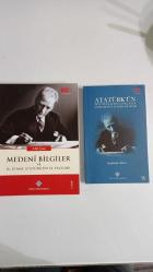 MEDENİ BİLGİLER ve M. Kemal Atatürk'ün El Yazıları-Atatürk'ün düşünce yapısın etkileyen olaylar düşünceler kitaplar(2 kitap set)