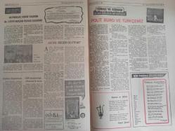 Sebil Haftalık Siyasi, Edebi, Tarihi, İlmi Gazetesi - 28 Nisan 1978 - Sayı:122 - 1 Mayıs'a Sen de Hazır Ol! - Olmak veya Ölmek Noktasındaki Her Milletin Kurtuluşu İçin Tek Parola Kelime-i Şahadet'tir - Selahaddin Es - Ermeni Meselesi'ndeki Yeni Kıpırdanışların Sebepleri - Kadir Mısıroğlu - Yakın Tarihimizde Meçhul Kahramanlar -- Lütfi Fikri Bey - Patrik Ziyaretinin Tedai Ettirdikleri - Ahmed Selami - Güya Hükümferma Olan Millet, Şaşkın! - Dediler Dedik Ki - Sulanmış ve Şartlandırılmış Beyinli Aydıncıklar Ülkesi - Hamido Kıvılcımı - Altınkulaç Verir Talkını DR. Lütfi Doğan Yutar Salkımı - AA'da Neler Oluyor? - Polit Büro ve Türkçemiz - Dil ve Edebiyat - Kur'an'ın Gölgesinde - Seyyid Kutub - Faiz Denilen Bela - İslam'da Sakalın Hükmü - Teşkilatlarımızdan Haberler - Akıncılar - İslam Yazısına Dair - Sadık Özarslan - Canavarlık - Ecnebi Sendikacılar Türkiye'de - Millet Ecevit'den Soruyor: Kovadis? - Ermeniler de Sahnede fotoğraf ve haberi - Tam Takım Gazete