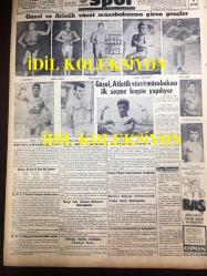 GÜNLÜK SPOR GAZETESİ - 8 AĞUSTOS 1958 - VEFASPOR BAŞKANI SELAHATTİN KARAYAVUZ FENERBAHÇE'Lİ İDARECİLERİ İTHAM ETTİ - OLİMPİYAKOS TEKNİK SEBEPLER YÜZÜNDEN BEŞİKTAŞ İLE OYNAYAMIYORMUŞ - MEHMET LUMA, MODASPOR KADIN YÜZÜCÜLERİ HASSAN VE DURU - İSTANBUL YÜZME ŞAMPİYONASINDA NEDRET ET, YILMAZ ÖZÜAK'I GEÇTİ - NAZİF OTURGAN - SİLAHLI KUVVETLER ATLETİZM ŞAMPİYONASI - GÜZEL VE ATLETİK VÜCUT MÜSABAKASI, YAVUZ ATAY - LEFTER YÜZMELERDE - CAVLI ÇULFAZ - NACİ, ANAKARA'DA ADNAN MENDERES'TEN KUPA ALIRKEN - ALLAH'A ISMARLADIK VİYANA OKULU - FAY TEMİZLEYİCİ REKLAMI, NECİP AKAR - TÜRKİYE JOKEY KULÜBÜ İSTANBUL VELİ EFENDİ AT YARIŞLARI İLANI - VÜCUT MÜSABAKASI, NİŞAN BOYAN, NECAT EVİRGEN, YUSUF KUTLUYURDU, YAKUP TOPCUOĞLU, SİNAN ÖKE, NARBEK KARAKAYA, FEHMİ ÖZER, MİRAN KERİM, BURHAN ÇELİKADAM, ATALAY SARAR, OPON REKLAMI
