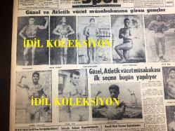 GÜNLÜK SPOR GAZETESİ - 8 AĞUSTOS 1958 - VEFASPOR BAŞKANI SELAHATTİN KARAYAVUZ FENERBAHÇE'Lİ İDARECİLERİ İTHAM ETTİ - OLİMPİYAKOS TEKNİK SEBEPLER YÜZÜNDEN BEŞİKTAŞ İLE OYNAYAMIYORMUŞ - MEHMET LUMA, MODASPOR KADIN YÜZÜCÜLERİ HASSAN VE DURU - İSTANBUL YÜZME ŞAMPİYONASINDA NEDRET ET, YILMAZ ÖZÜAK'I GEÇTİ - NAZİF OTURGAN - SİLAHLI KUVVETLER ATLETİZM ŞAMPİYONASI - GÜZEL VE ATLETİK VÜCUT MÜSABAKASI, YAVUZ ATAY - LEFTER YÜZMELERDE - CAVLI ÇULFAZ - NACİ, ANAKARA'DA ADNAN MENDERES'TEN KUPA ALIRKEN - ALLAH'A ISMARLADIK VİYANA OKULU - FAY TEMİZLEYİCİ REKLAMI, NECİP AKAR - TÜRKİYE JOKEY KULÜBÜ İSTANBUL VELİ EFENDİ AT YARIŞLARI İLANI - VÜCUT MÜSABAKASI, NİŞAN BOYAN, NECAT EVİRGEN, YUSUF KUTLUYURDU, YAKUP TOPCUOĞLU, SİNAN ÖKE, NARBEK KARAKAYA, FEHMİ ÖZER, MİRAN KERİM, BURHAN ÇELİKADAM, ATALAY SARAR, OPON REKLAMI