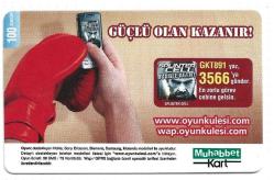 3K = TURKCELL * MUHABBET KART - 100 KONTÖR - SERT KARTON - TEMİZ ve NADİR