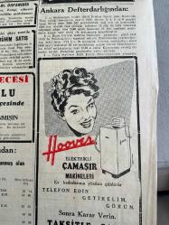 CUMHURİYET GAZETESİ 2 EYLÜL 1949-MARSHALL PLANINDAN DOLAYI BİZE 61.700.000 DOLAR AYRILDI-ORDUMUZ ZAFER GÜNÜNÜ TEBRİK-HANIMELİ EYLÜL SAYISI ÇIKTI-BİR YURT YAZISI-TONiQUE BERK-KIWI DARK TAN-TUTUM BANKASI-HACI BEKİR ŞEKER VE LOKUMLARDIR.-DR.M.OSMAN SAKA-OPERATÖR RIZA ÜNVER-BERİN ÇOCUK TERZİSİ