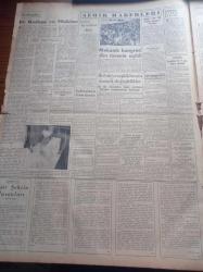 Yeni İstanbul Gazetesi - 22 Ağustos 1952 - İngiltere Dışişleri Bakanı Anthony Eden'in Yugoslavya Seyahati Dün Açıklandı - Avrupa Güzellik Kraliçesi Günseli Başar - Milli Oyunlar Ve Türküler Festivali - Türk Hacı Namzetleri Müşkül Durumdalar - Stalin Çekiliyor Mu - Sovyetler Baltık'ta Tahkimat Yapıyorlar - Mekanik Kongresi Dün Törenle Açıldı - Esir Şehrin İnsanları Yazan Nureddin Demir (Kemal Tahir) Yazı Dizisi - Celal Bayar'ın İzmir'deki Ziyaretleri - Eisenhower Truman İdaresine Hücum Ediyor - Lübnan'da Diktatörlüğe Gidiyor - Ankara Belediyesi'nin Otobüs Siparişleri - Avrupa'nın En Eski Tarihi Yazıları Hala Okunamadı - Avrupa Güzeli Seçimleri - Futbol Federasyonu Eski Kararında Israr Ediyor - Musaddık Ve İran - Dünya Ordulararası Kara Pentatlon Müsabakası - Her İş Yerine Demag Cereskalleri - Cossor İngiliz Radyoları - Kervansaray Pergola - Normag Alman Malı Dizel Traktör