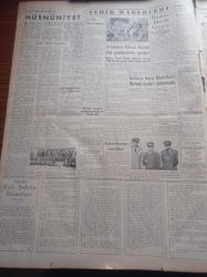Yeni İstanbul Gazetesi - 26 Ağustos 1952 - General Eisenhower Sovyet Rusya'ya Çok Sert Bir İhtarda Bulunmanın Zamanı Çoktan Gelmiştir Dedi - Almanya'da Muvaffakiyet Kazanan Kürekçilerimiz Dün Gece Geldiler - Cumhurbaşkanı Celal Bayar Yassıada'daki Topçu Kurslarını Gezdi - Milli Oyunlar ve Türküler Festivali - Zonguldak'ta Kömür Ocağında Yangın Ve Grizu Patlaması Oldu - Esir Şehrin İnsanları Yazan Nureddin Demir (Kemal Tahir) Yazı Dizisi - Hamasi Resim Sergisi - Ortadoğu'da Komünizme Karşı Teşkilat Kurulması İsteniyor - Eskişehir Şeker Fabrikası Pancar Kampanyası Başladı - İş Bankası 28 Yaşında - Trabzon Limanı Gelecek Yıl Tamamlanmış Olacak - Büyük Sanatkar Antonio Gaudi'nin Garip Mimarisi - İstanbul'da İlk Konkurhipik 1910 Yılında Yapıldı - Yeni Bir İlaç Keşfedildi - Ortadoğu'da Kadının Mevkii - Birbirine Benzeyen Meşhurlar - Kraliçe Elizabeth -  Corona Dikiş Nakış Makineleri - Hoover Elektrik Süpürgesi - Dizel Leyland - Türkiye Münhasır İthalatçısı Mehmet Kavala