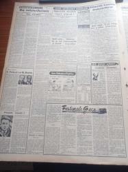 Vatan Gazetesi - 5 Ocak 1956 - Hürriyet Partisi Ankara Heyeti Kuruldu - Demokrat Parti'lilerden Şikayet Biz Karaborsa Kemiriyor Her Şey Varken Yokluk Çekiyoruz - Haçopulos Atina'dan Döndü - İran'da Okuma Yazma Savaşı - 1956 Yılı Fransa Güzeli Gisele Charbit - Fırtınalı Gece Yazan Orhan Kemal Yazı Dizisi - Seyhan Yatağına Tekrar Su Veriliyor - Feridun Faruk Tülbentçi - Basın Yayın Ve İstatistik Umum Müdürlüğü Bütçeleri Kabul Edildi - Gazeteci Ceyn Arden'in Maceraları - Film Yıldızı Neriman Köksal Puro Sabununu Tavsiye Ediyor - Türk Migros - Tiyatrolar - Opon Ağrı Kesici - Galatasaray Beykoz Maçı Merakla Bekleniyor - Şampiyonluğun Çilesi Yazan Rocky Marciano - Beşiktaşlılar Kampta Çalışıyor