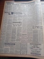 Zafer Gazetesi - 12 Şubat 1958 - Reisicumhur Celal Bayar Libya'dan Bugün Yurda Dönüyor - Başvekil Adnan Menderes İstanbul'da - Maarif Vekili Celal Yardımcı Çirkin İsnadlara Verdiği Cevap - Hüseyin Naili Kubalı - Atina'da Kıbrıs'a Dair Müzakerelere Başlandı - Etem Menderes Dün Oramiral Briscoe İle Bir Görüşme Yaptı - Elektrik İşçileri Etüd İdaresinde Elektronik Beyin Cihazı Kuruldu - Büyük Barajlarımız Yazan Süleyman Demirel Yazı Dizisi - Meşhur Yıldız Ingrid Bergman - Roberto Rosselini'nin Yeni Bir Macerası Daha- Çingeneye Çingene Denmiyecek - Anadolu Kaleleri Urfa Kalesi - Kazablanka Pavyonda İnci Birol - Mason Balosu Ankara Palas Salonlarında - Genç Takımlar Şampiyon - Galatasaray Emniyet Maçı - Fin Güreşçileri Bu Sabah Geliyor - Tamek Konserveleri - Piyale Makarnası