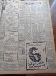 Zafer Gazetesi - 12 Şubat 1958 - Reisicumhur Celal Bayar Libya'dan Bugün Yurda Dönüyor - Başvekil Adnan Menderes İstanbul'da - Maarif Vekili Celal Yardımcı Çirkin İsnadlara Verdiği Cevap - Hüseyin Naili Kubalı - Atina'da Kıbrıs'a Dair Müzakerelere Başlandı - Etem Menderes Dün Oramiral Briscoe İle Bir Görüşme Yaptı - Elektrik İşçileri Etüd İdaresinde Elektronik Beyin Cihazı Kuruldu - Büyük Barajlarımız Yazan Süleyman Demirel Yazı Dizisi - Meşhur Yıldız Ingrid Bergman - Roberto Rosselini'nin Yeni Bir Macerası Daha- Çingeneye Çingene Denmiyecek - Anadolu Kaleleri Urfa Kalesi - Kazablanka Pavyonda İnci Birol - Mason Balosu Ankara Palas Salonlarında - Genç Takımlar Şampiyon - Galatasaray Emniyet Maçı - Fin Güreşçileri Bu Sabah Geliyor - Tamek Konserveleri - Piyale Makarnası