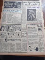 Zafer Gazetesi - 15 Şubat 1958 - Türk Otomobilinin İmali Gerçekleşiyor - Büyük Oto Sanayii Sitesinin Temelli Dün Merasimle Atıldı - Irak Ürdün Federal Arap Devleti Dün Resmen Kuruldu - Irak Kralı Faysal - Ürdün Kralı Hüseyin - Londra'da Yapılacak Büyük Kıbrıs Mitingi - Fatin Rüştü Zorlu Dün Von Brentano İle Bir Görüşme Yaptı - Ayrancı Barajına Bugün Su Veriliyor - Fazıl Ahmet Aykaç- Feza'nın Fethi - Manchester United'ın Kazadan Sonra İlk Transferi - Florence Nightingale Tesisinin Temeli Mayıs'da Atılıyor - Makine ve Kimya Endüstrisi Kurumu - Bugün Fenerbahçe İstanbulspor'u Gol Yemeden Yenebilir Mi - Güreşte Ankara Helsinki Karmasını 8 0 Mağlup Etti - Şehzade Orhan Tarihi Aşk Ve Macera Romanı