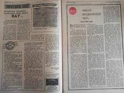 Sebil Haftalık Siyasi, Edebi, Tarihi, İlmi Gazetesi - 21 Nisan 1978 - Sayı:121 - Yahudinin Son Alçaklığı - Bir Mayıs'a Hazırlıklı Olalım - Müslüman Kisvesine Bürünerek Hifak Saçan Bay - Solun Rüçhaniyeti Ne? - Kadir Mısıroğlu - Lütfi Fikri Bey - Yakın Tarihimizde Meçhul Kahramanlar - Yalancı Bir Düzende İlk İki Vazife - Ahmed Selami - Selahaddin Es - İtalya'da Duvarlar Afişlerle Dolu - Teftiş Sona Erdi - Parselasyon Değil, İşgal - Yahudinin Son Alçaklığı - Türkçe'ye Suikast Planları Moskof'un Eseridir - Kur'an'ın Gölgesinde - Seyyid Kutub - Faiz Denilen Bela - Şah'ın Tahtı Sallanıyor Mu? - İslam'da Sakalın Hükmü - Muhammed Hamid - Akıncılar'ın Sebil'i Ziyareti - Yazının Doğuşu - Kızıl Yıldız sönüyor - Sadık Özarslan - Permisiz Araba Getirme - Yeni Bir Kanlı Yortu'nun Arefesinde - Kurtarılmış Bölge İmam ve Cami'den de Kurtarıldı fotoğraf ve haberi - Tam Takım Gazete