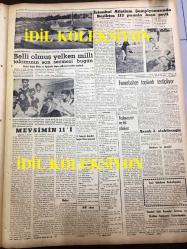 GÜNLÜK SPOR GAZETESİ - 27 temmuz 1958 - BUDAPEŞTE'DE HAKEM OYUNLARI YÜZÜNDEN DURSUN ALİ MAĞLUP OLDU - MODASPOR'LU YÜZÜCÜLER DÜN AYDIN'DA İYİ DERECELER YAPTILAR - MİLLİ TAKIM GÜNEY KORE'YE DAVET EDİLDİ - SZEKELLY - YONCA ÇİÇEKEVİ REKLAMI - EMNİYET SANDIĞI - 110 YARDA YÜZME REKORU KIRILDI - CEZALI BİR FUTBOLCU TRANSFER YAPILABİLİR Mİ? - ARCHIE MOORE - YELKEN MİLLİ TAKIMI - AT YARIŞLARI BÜLTENİ - AT SEVGİSİNİN BEDELİ, ŞEREF SEVER - HASAN PAŞA FIRINI, LALELİ - OLYMPIC AIRWAS REKLAMI - KARAGÜMRÜK TRANSFER İÇİN 200 BİN LİRA HARCADI - MANCHESTER UNITED