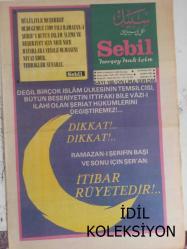 Sebil Haftalık Siyasi, Edebi, Tarihi, İlmi Gazetesi - 20 Temmuz 1979 - Sayı:185 - Değil Birçok İslam Ülkesinin Temsilcisi, Bütün Beşeriyetin İttifakı Bile Vazı-ı İlahı Olan Şeriat Hükümlerini Değiştiremez! - En-Ezher Üniversitesinin Verdiği Fetvaya Rediye - İflas Nöbeti - Kadir Mısıroğlu - Hadis-i Şerif'lerle Ramazan ve Oruç - Müslüman Kardeşime - Mustafa Yazgan - Sadık Albayrak - İmam Hatip Nesli - Abdi İpekçi2Nin Yeni Kaatili Yakalandı. Polis Sevinç İçinde - Can Çekişen Ahtapot - Cemil Meriç - Tebliğ'i Tebrik - Bir Gençle Tren Sohbetimiz - Talha Emiroğlu - Ecevit ve Jivkov Vize ve Transit Mevusunda Anlaştılar - Salt-2 U-2 Derken Yeni ABD Hikayesi Skylab - Hani Şu Şeref Meselesi - Kendine Şuurlu Beyin Kadro Olma İhtiyacı - Mücahideler Sizler İçin - Esma-ül Hüsna - Hadislerin Işığında - Kardeşlik ve Mücahidlik - Fıkıh Köşesi - Can Çekişen Ahtapot - İflas Nöbeti fotoğraf ve haberi - Tam Takım Gazete
